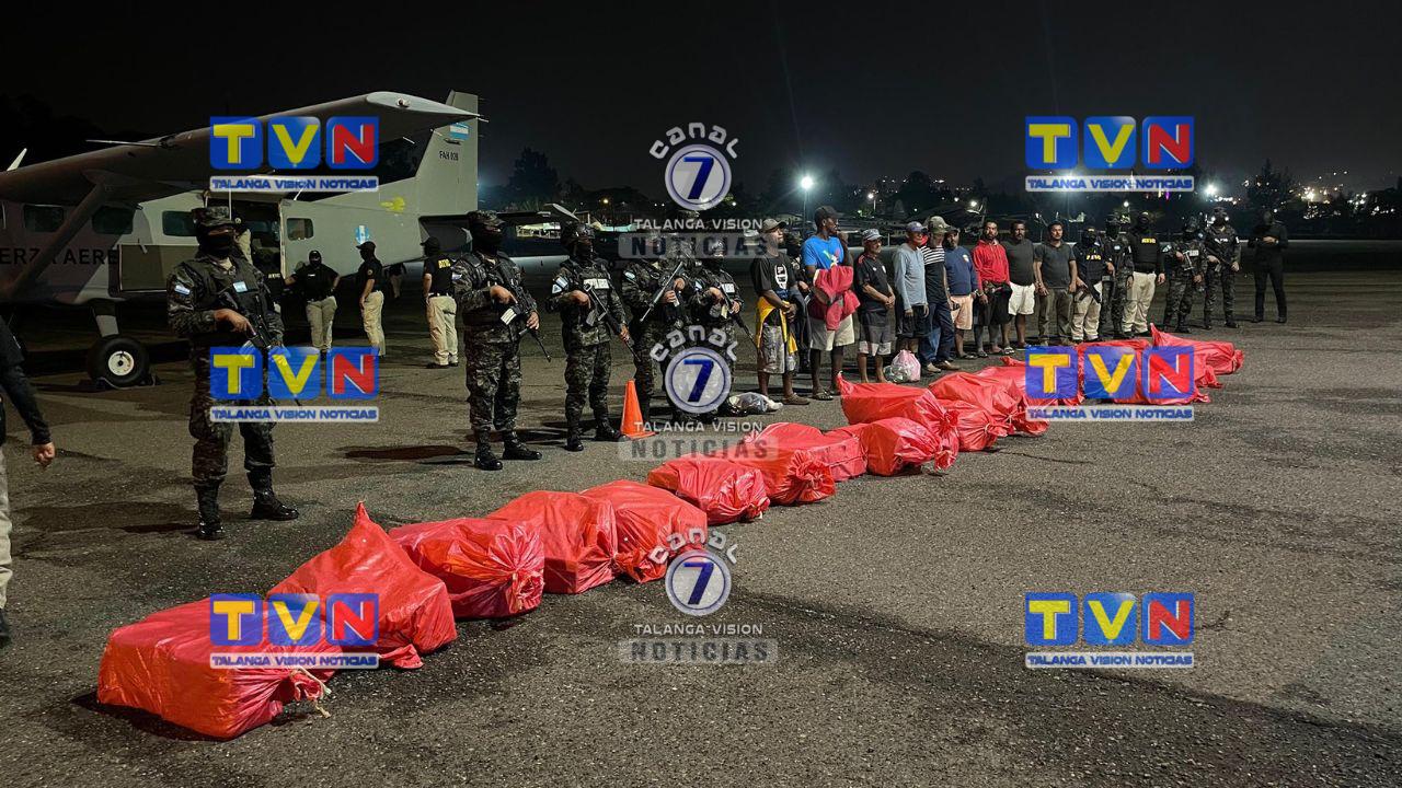 Droga incautada proveniente de Colombia está valorada en L400 millones