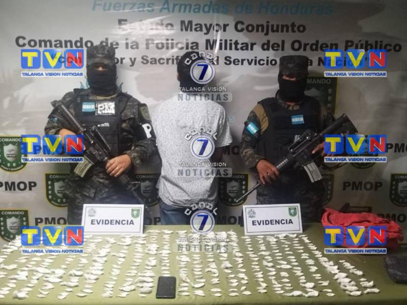 Detienen a menor con 400 bolsas de cocaína en Tegucigalpa