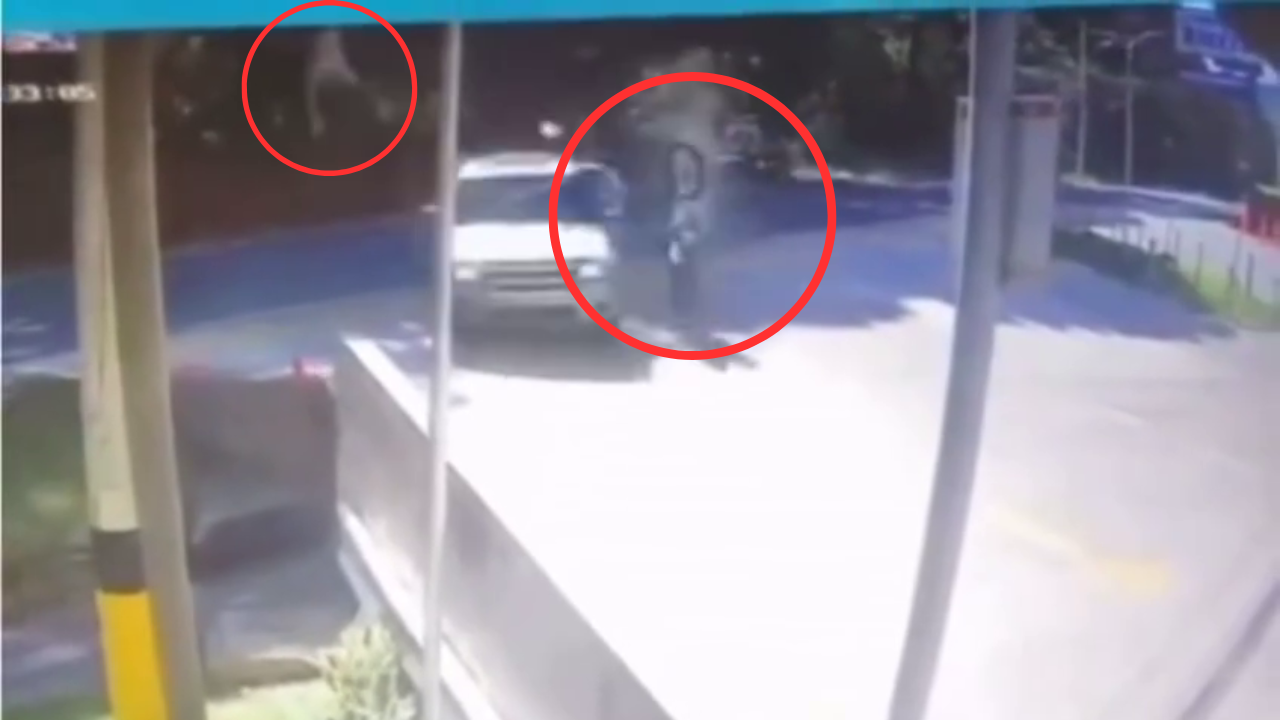 Motociclista y acompañante sobreviven de milagro a accidente en carretera a Valle de Ángeles