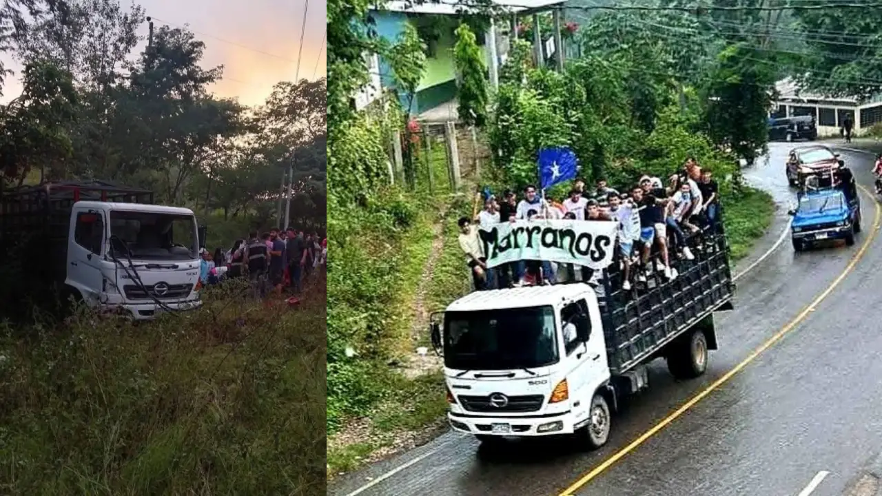 Ocho muertos y más de 30 heridos deja volcamiento de camión con simpatizantes políticos en San José de Colinas.
